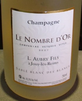 Aubry 'Blanc des Blancs' Sable Champagne 2014 - Click Image to Close